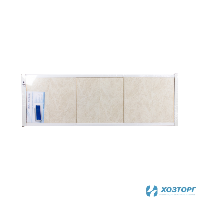Экран под ванну 1,5м, "Оптима НП" (Н 43 Айвори фон), пластик (1/4)