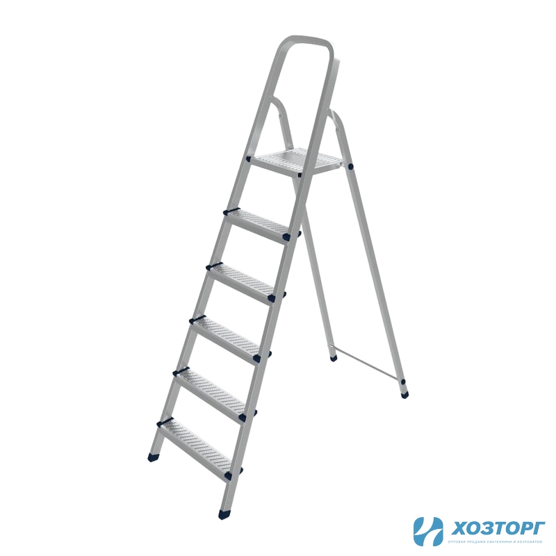Стремянка 6 ступений оцинкованная П061/6 (1/24)
