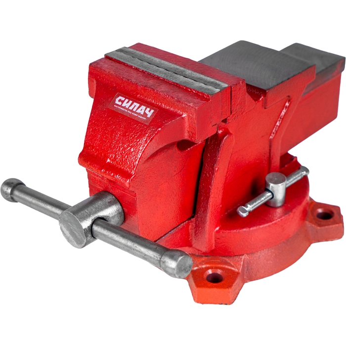 Тиски слесарные с наковальней и поворотным механизмом  75 мм СИЛАЧ (1/1)