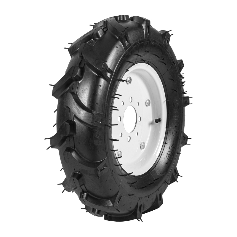 Колесо к МОТОБЛОКУ 5.00-10 СИЛАЧ ,Елочка , диск 4 отверстия, цена за штуку (2/36)