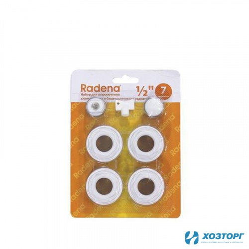 Набор для подключения RADENA  3/4 7 предм. (перех.1*3/4лев,,кр.Маевск,)011090102 (1/40)