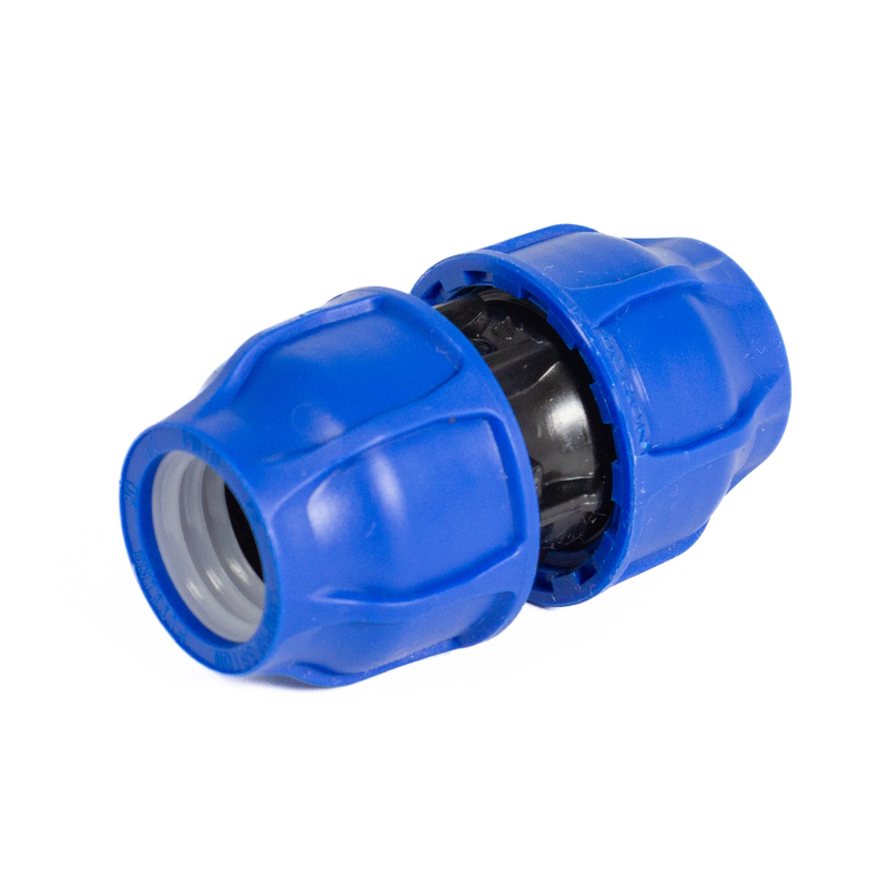 Муфта соединительная компрессионная 20 мм ПНД DORON (20/440)