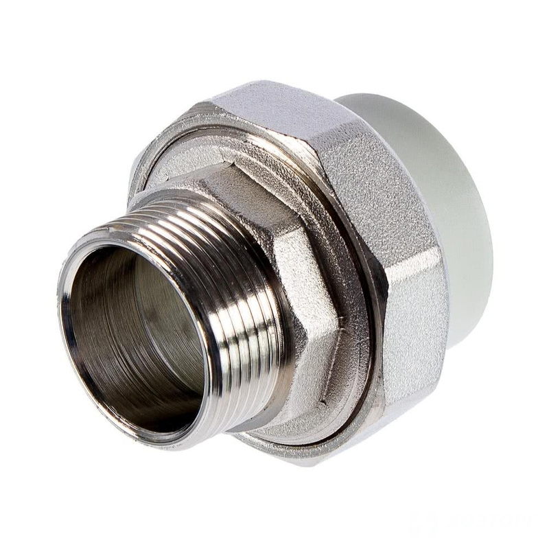 Муфта комбинированная разъемная нар.рез. 32*3/4 WALTON белый (5/100)