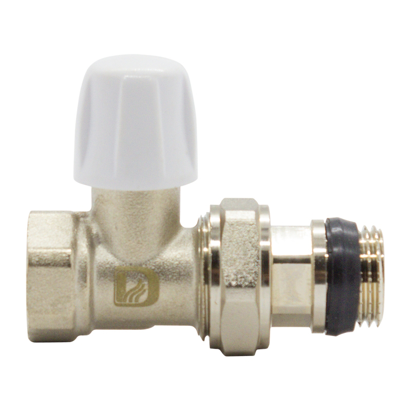  Клапан нижний радиаторный прямой с уплотнительным кольцом 1/2" В-Н Damento Clima (5/40)