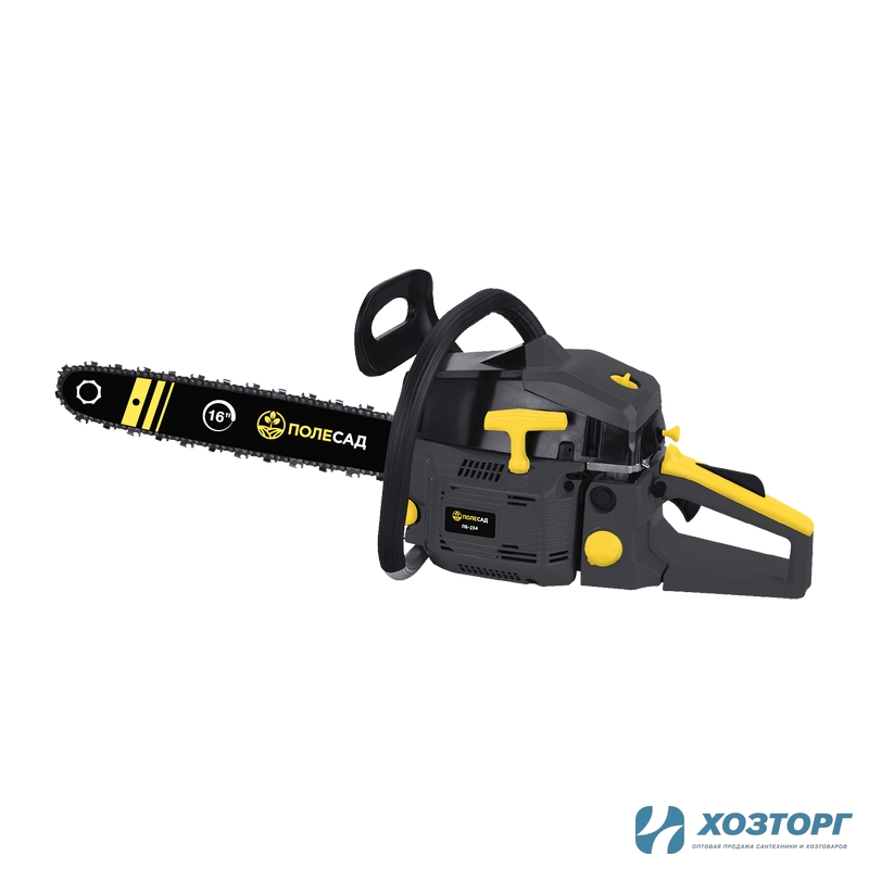 Пила бензиновая цепная ПОЛЕСАД ПБ-234  2,5кВт/3,4л.с.шина16"/40см,64зв/легкий запуск (2/36)