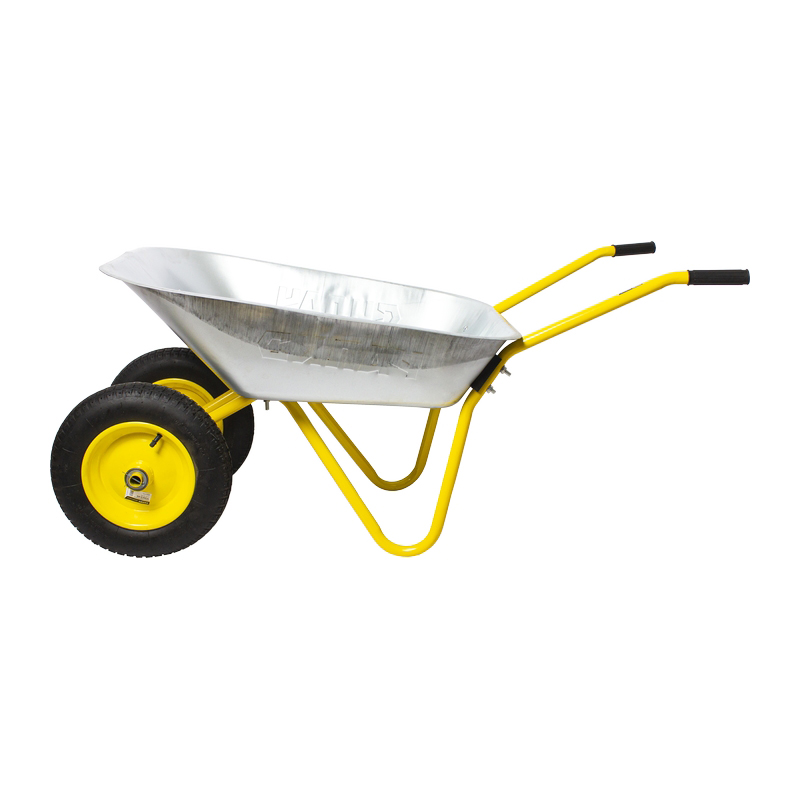  Тачка садовая СИЛАЧ - ТС65/2, 2 колесная, 65 литров, 90кг, 3,25-8/25, желтая рама, желтое колесо (1/1)