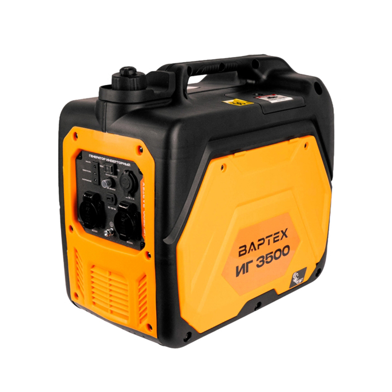 Генератор инверторный бензиновый ВАРТЕХ ИГ 3500, 3,5кВт, бак8,0л, 25кг, руч.старт, 4Т/АИ-92/500г/кВт*ч (1/1)