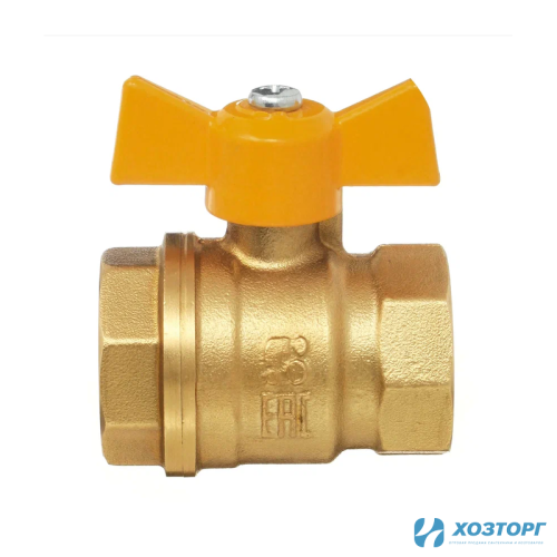 Кран шаровый БАЗ 3/4 г/г бабочка газовый 11Б27П Ду20 А 10/1 (1/50)