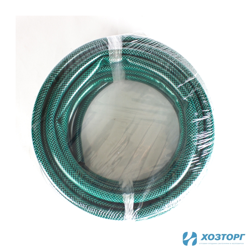 Шланг поливочный  Силач ЭКО ПВХ Ø - 18*22 мм,длина- 20 м.(зеленый) ,армированный, 3-х сл. (1/1)