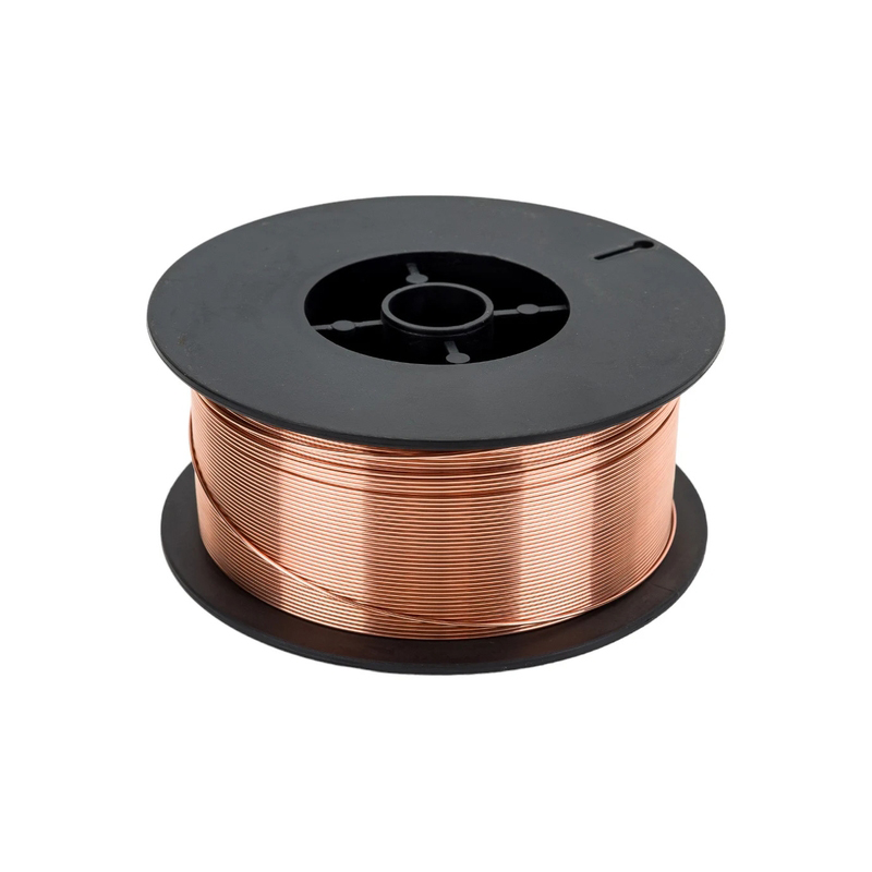  Стальная омеднённая сварочная проволока СИЛАЧ ER70S-6 (ан.Св08Г2С/G4Si1) д.0,8мм D100,катушка 1 кг (1/20)