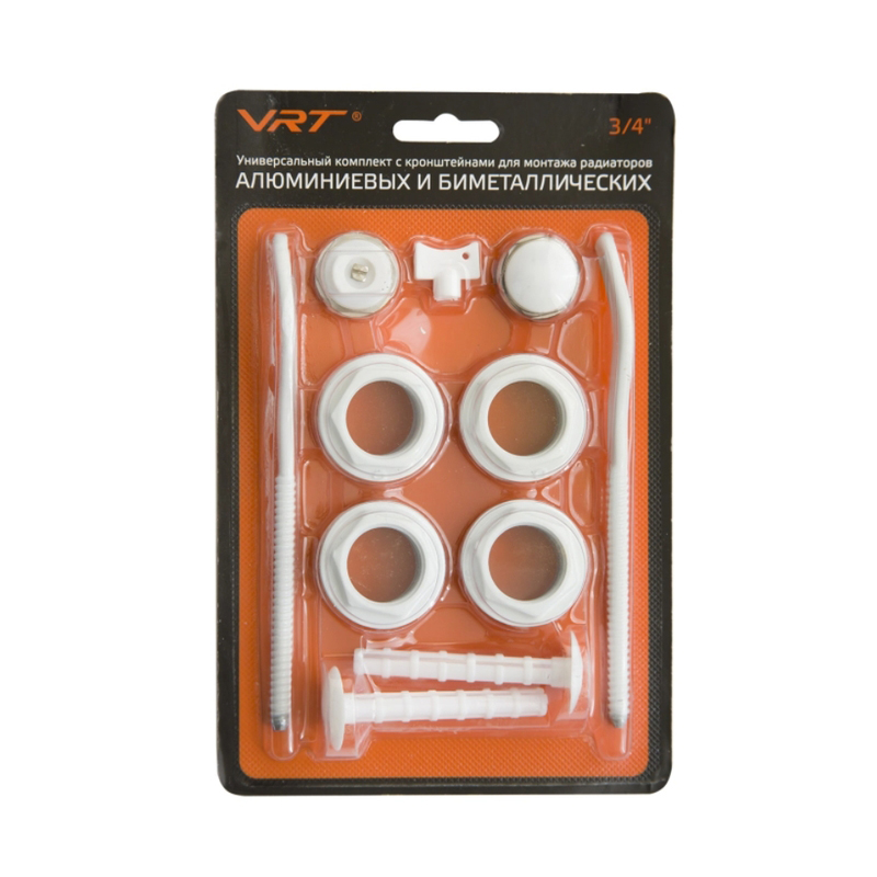 Набор  для  радиатора 3/4 VRT (11 предметов с двумя кронштейнами) 554160(1/40)