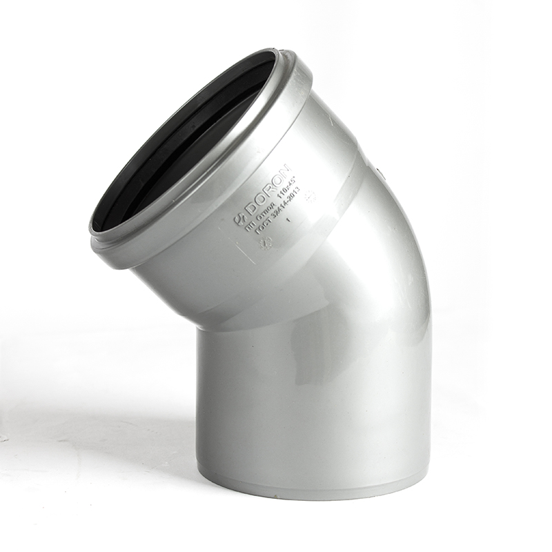 Отвод канализационный 110х45°  DORON (1/50)