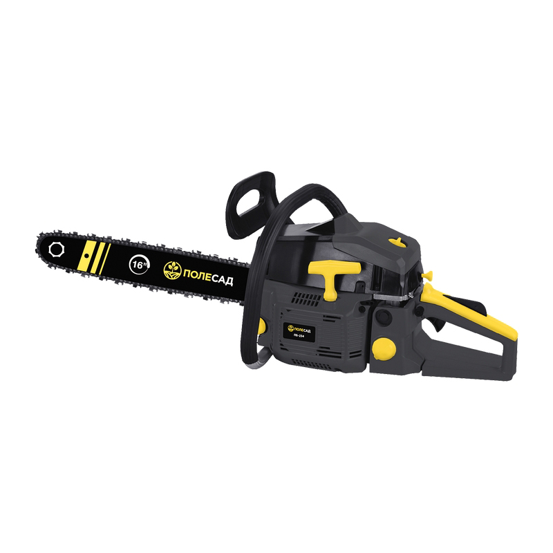 Пила бензиновая цепная ПОЛЕСАД ПБ-234  2,5кВт/3,4л.с.шина16"/40см,64зв/легкий запуск (2/42)