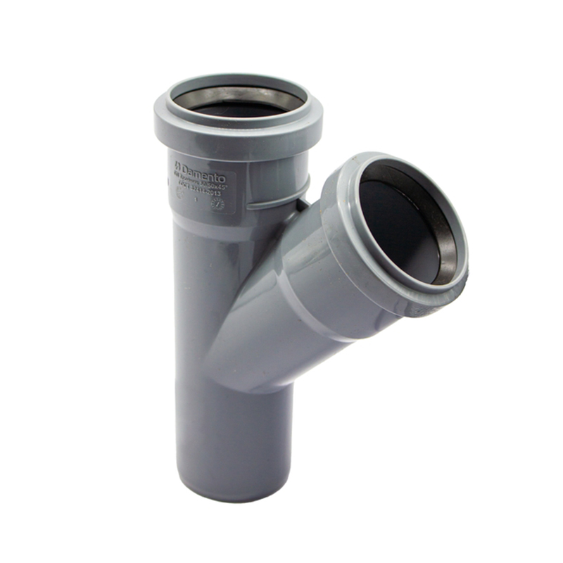 Тройник канализационный  50х50х45° DAMENTO (1/150)