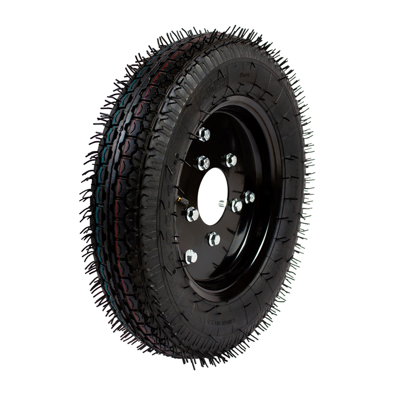 Колесо ДЛЯ ТЕЛЕГИ СИЛАЧ Т-9 КД-410 Шоссе 4*10, 5 отверстий. (2/56)