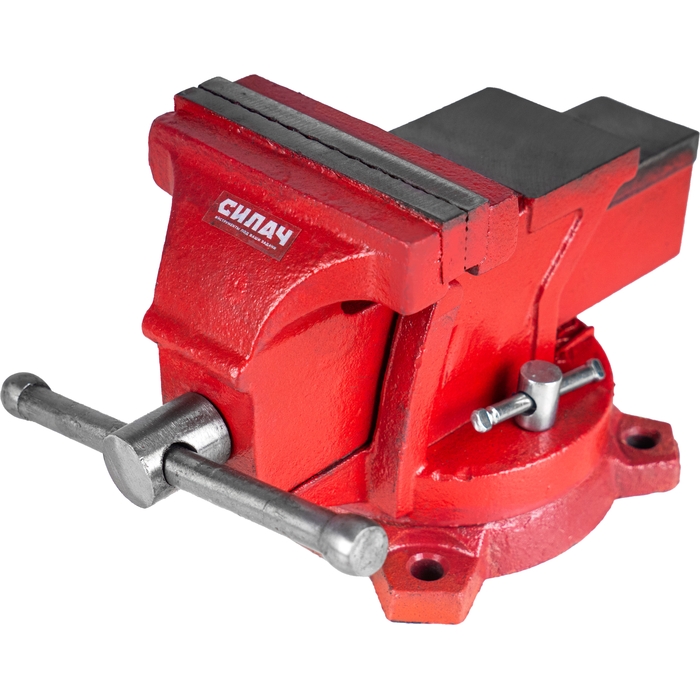 Тиски слесарные с наковальней и поворотным механизмом 100 мм СИЛАЧ (1/1)