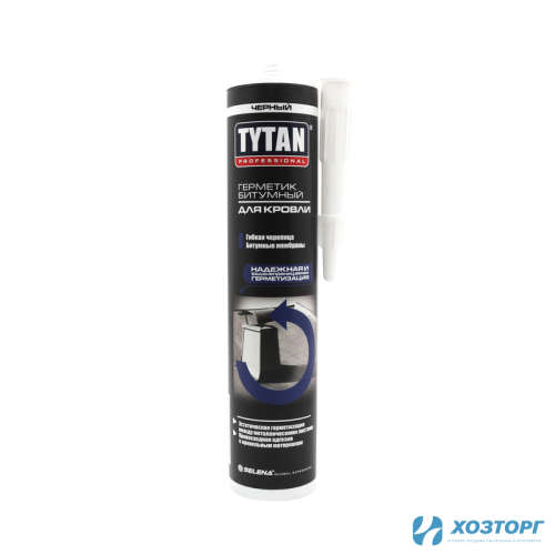 Герметик TYTAN Professional битумный для кровли чёрный 310 мл, 17690 (1/12)