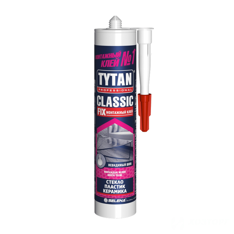 Клей TYTAN  PROFESSIONAL Classic Fix, прозрачный, 310 мл 62949 (1/12)
