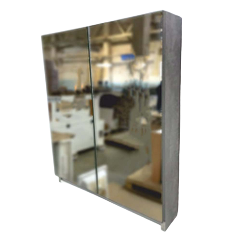 Шкаф-зеркало для ванной ЛОФТ цемент светлый (60)  (1/1)