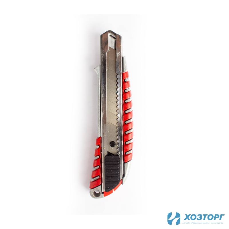 Нож строительный с сегментным лезвием 18мм, корпус металл/пластик, СИЛАЧ Н-31У (12/144)