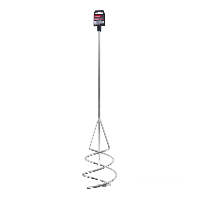 Миксер для перемешивания песчано-гравийных смесей 120х600мм, хвостовик HEX, СИЛАЧ (1/20)