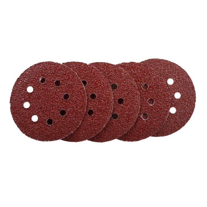 Круг абразивный СИЛАЧ шлифовальный под "липучку" с отверстиями  125мм зерно 24 (5шт/уп) (1/200)