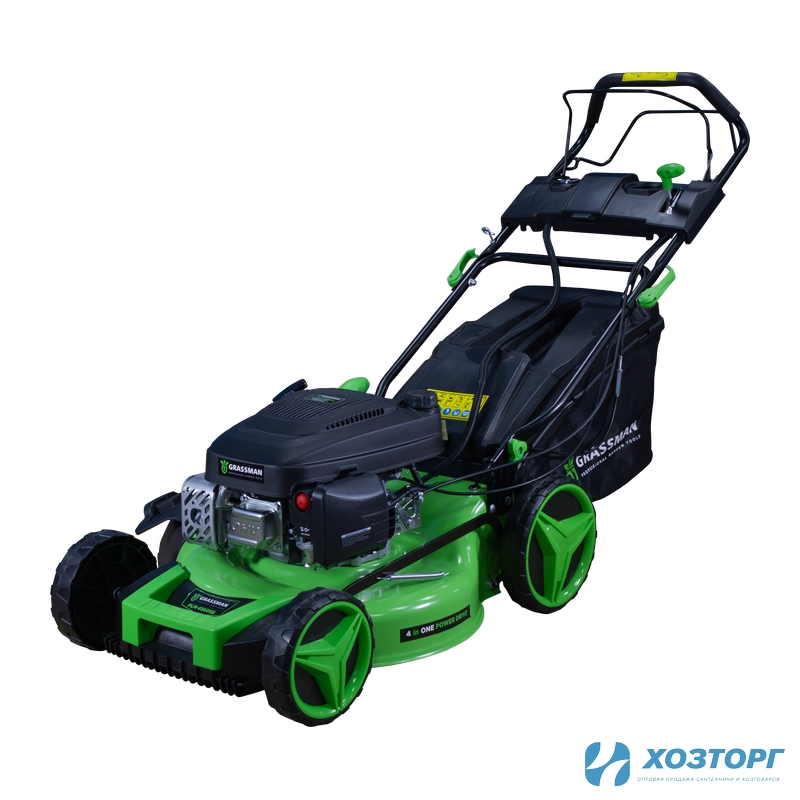 Газонокосилка бензиновая GRASSMAN PLM-6560SE 4,4кВт/6,3 лс,захват51см,60л,,самоход , электр/ручной стартер (1/6)