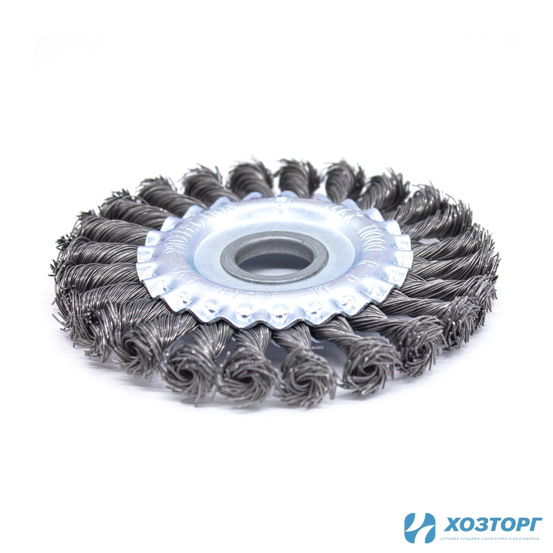 Щетка металлическая для УШМ СИЛАЧ 125мм/М14, дисковая, крученая (1/80)