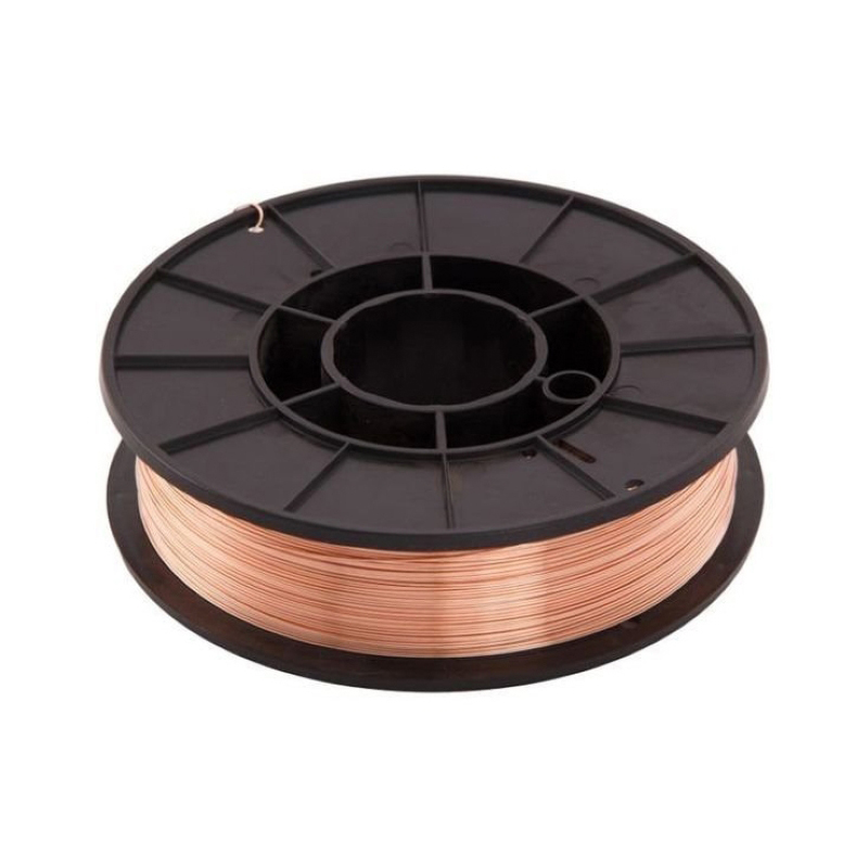 Стальная омеднённая сварочная проволока ER70S-6 (ан.Св08Г2С/G4Si1) д.0,8мм D100,катушка 1 кг SvarCity (1/10)