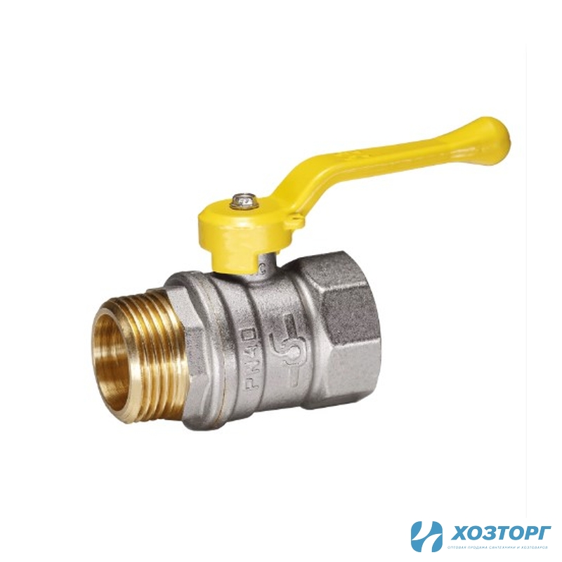 Кран шаровый Temper 3/4 В-Н ручка газовый (1/12)