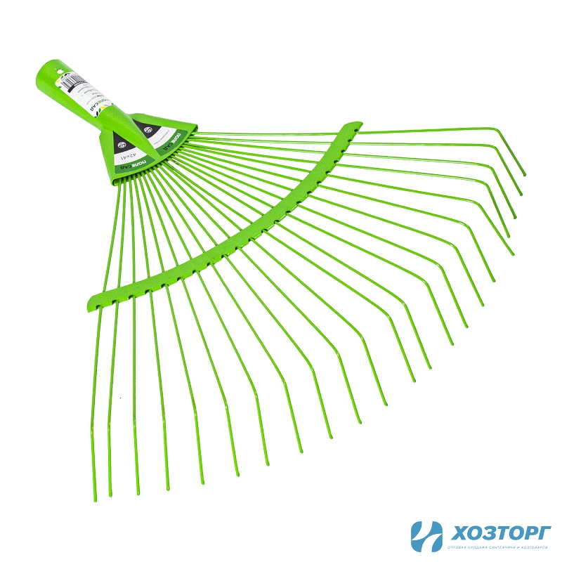 Грабли веерные ПОЛЕСАД 22 зубые, углеродная  сталь 42x41см  (1/24)