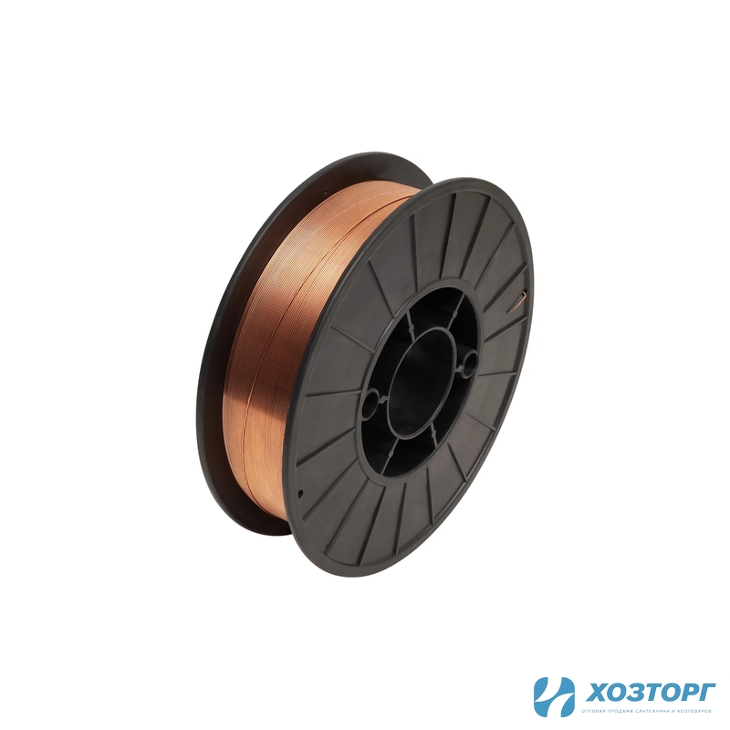  Стальная омеднённая сварочная проволока СИЛАЧ ER70S-6 (ан.Св08Г2С/G4Si1) д.0,8мм D200,катушка 5 кг (1/1)