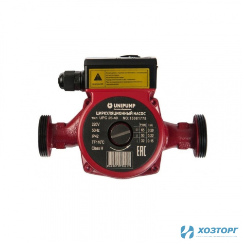 Насос циркуляционный UNIPUMP UPС 32-120, 220мм, напор 12м, 500Вт, подключение 1 1/4", 79285 (1/2)