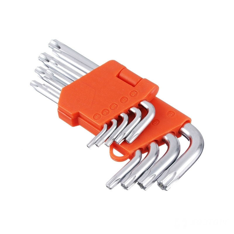 Набор ключей ТОRX-профиль 9 предметов ЕРМАК 657-023 (5/50)