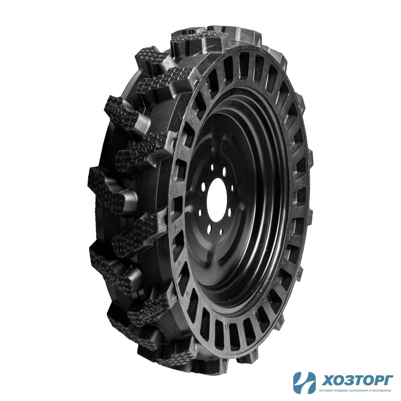 Колесо к МОТОБЛОКУ ЦЕЛЬНОЛИТОЕ 22*5.00-12 СИЛАЧ, диск 8 отверстий, цена за штуку (2/24)