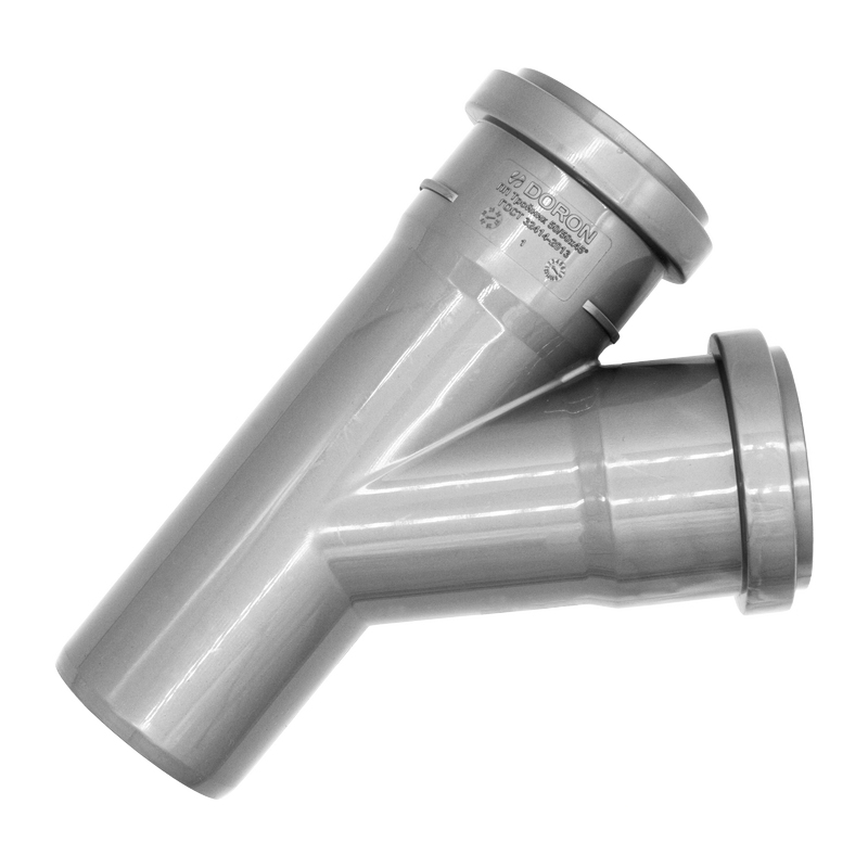 Тройник канализационный  50х50х45° DORON (1/150)