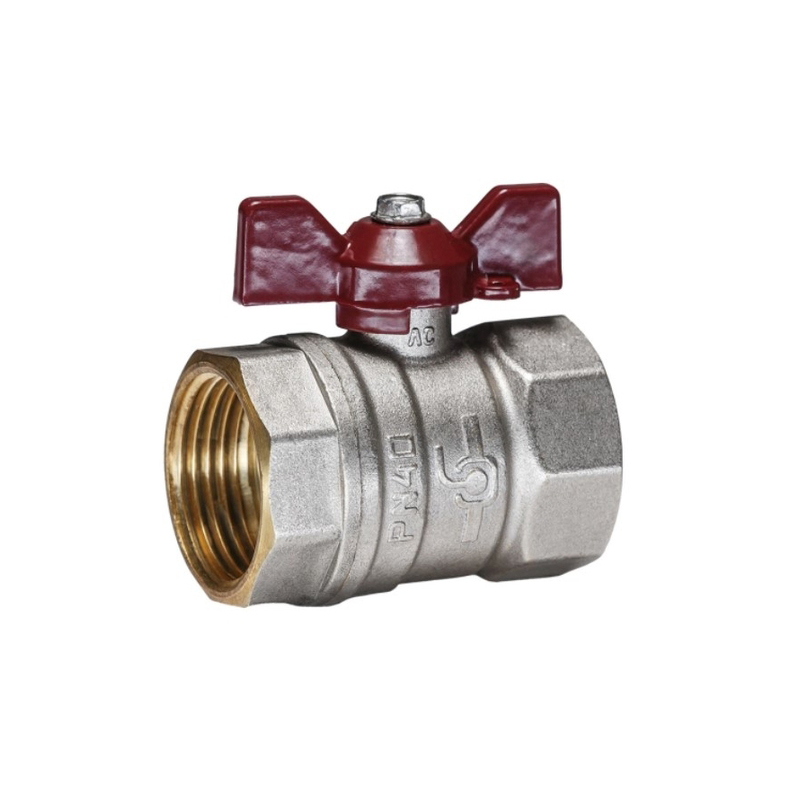 Кран шаровой Temper 3/4 В-В бабочка (1/22)