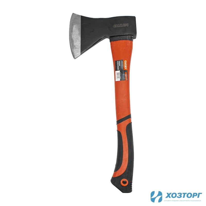 Топор 1000гр. с фиберглассовой двухкомпонентной ручкой, кованый, СИЛАЧ (6/24)