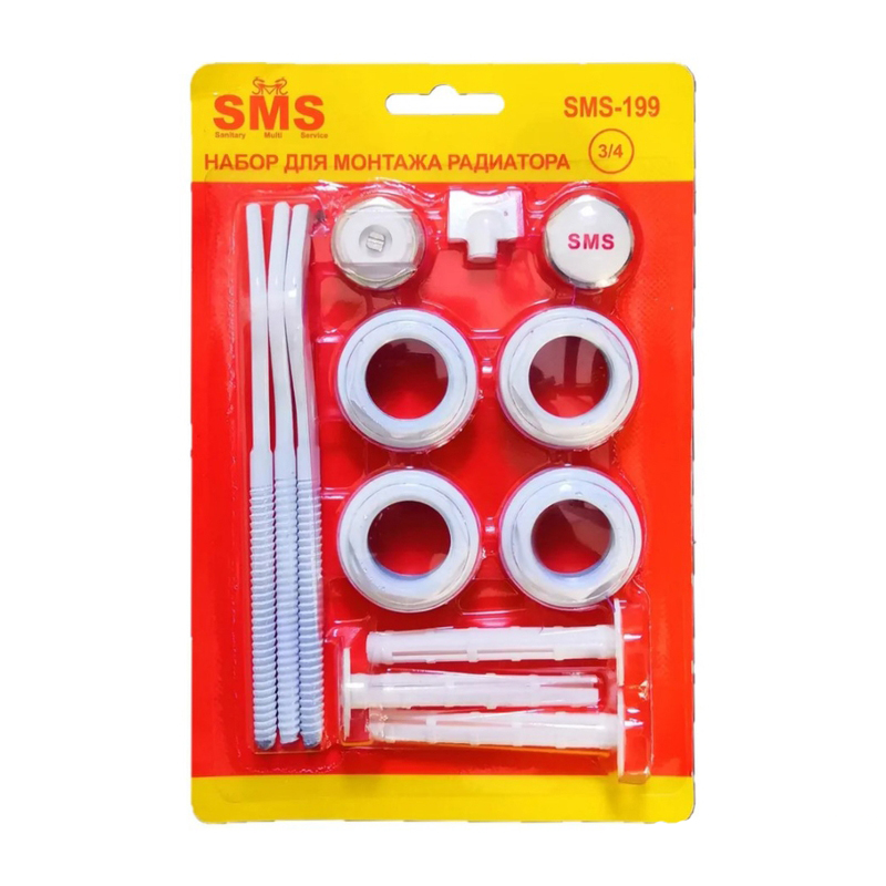 Набор  для  радиатора 3/4 SMS (3-я кроншт.) (1/20)