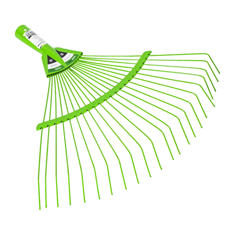 Грабли веерные ПОЛЕСАД 22 зубые, углеродная  сталь 42x41см  (1/24)