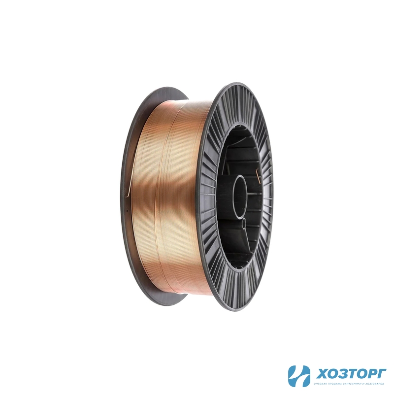  Стальная омеднённая сварочная проволока СИЛАЧ ER70S-6 (ан.Св08Г2С/G4Si1) д.1,2мм D300,катушка 15 кг (1/72)