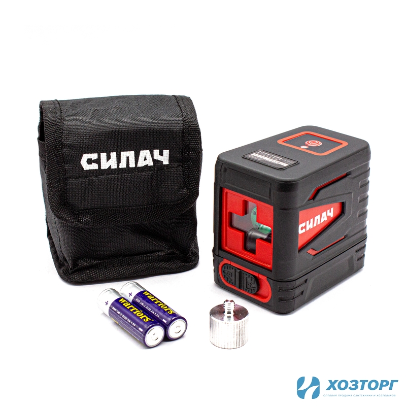 Уровень лазерный (нивелир) 2 линии зеленые, сумка, самовыр. 3-5 сек. СИЛАЧ ЛНЗ-2 (1/20)