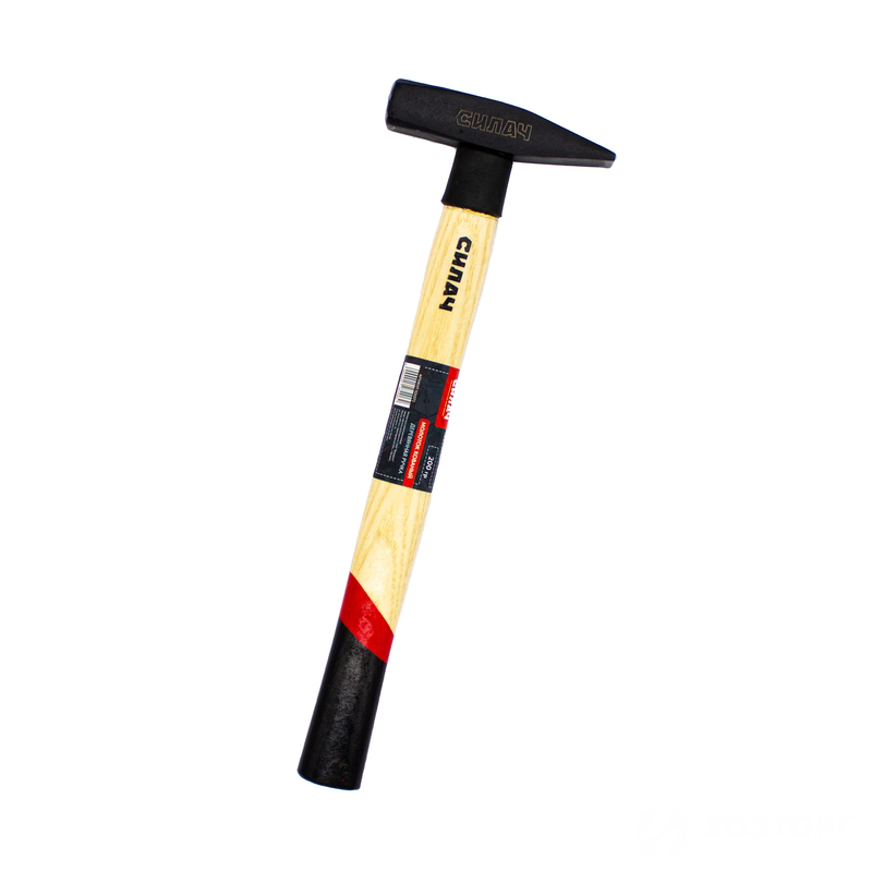 Молоток  200гр. с деревянной ручкой кованый СИЛАЧ (12/120)