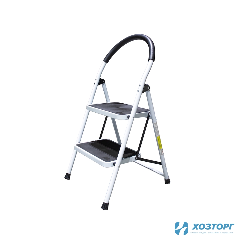 Лестница-стремянка ПОЛЕСАД 2-х ступенчатая с широкими антискользящими ступенями (1/4)
