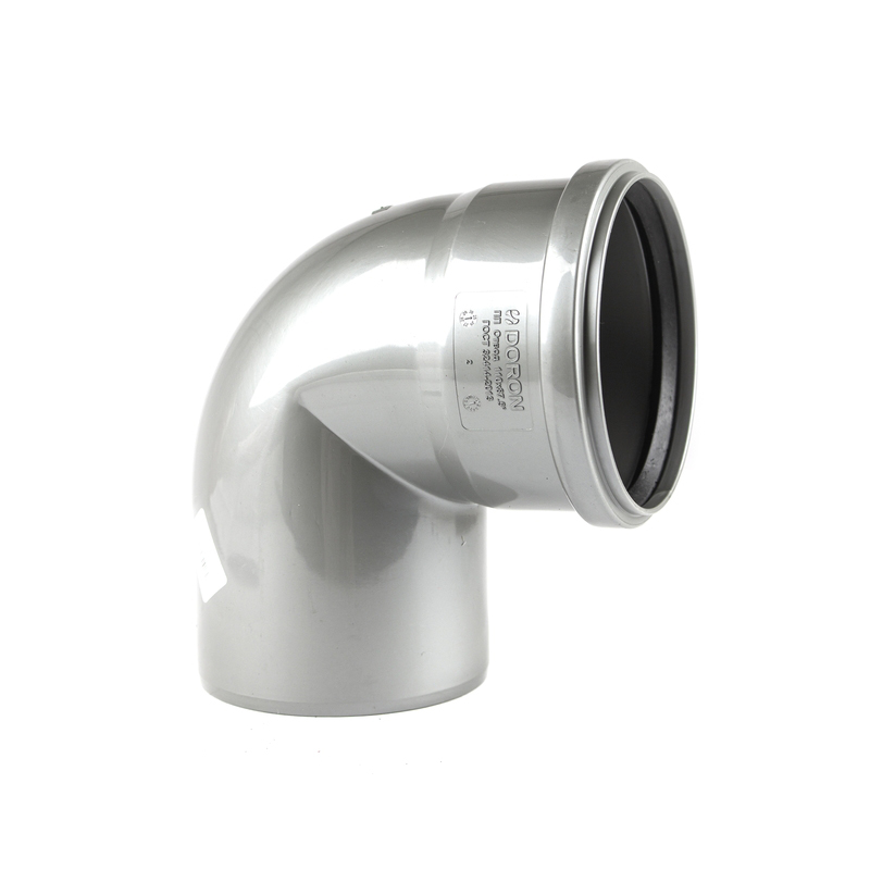 Отвод канализационный 110х90° DORON (1/40)