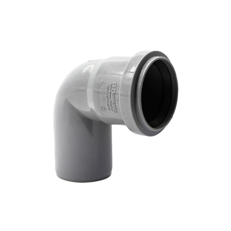 Отвод канализационный  50х90° DAMENTO (1/300)
