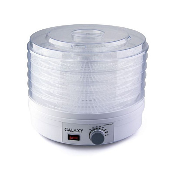    Сушилка для овощей и фруктов электрич. Galaxy GL 2631, 5 съемных секций 33х33х27,5 см, 350Вт, объем-12л (1/4)