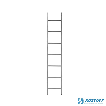 Лестница приставная односекционная 7ступеней, СИЛАЧ 1*7, 2,01м (1/5)