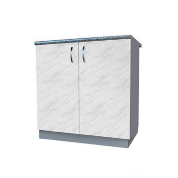    Подстолье под мойку на кухню 600х500 мм с дном (белый мрамор) 02050 (MDW) (1/1)