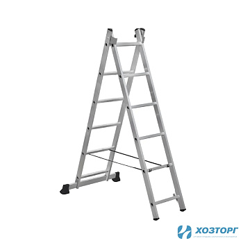 Лестница алюминиевая двухсекционная 6 ступеней,  СИЛАЧ  2*6, 1,74/2,6 м (1/1)